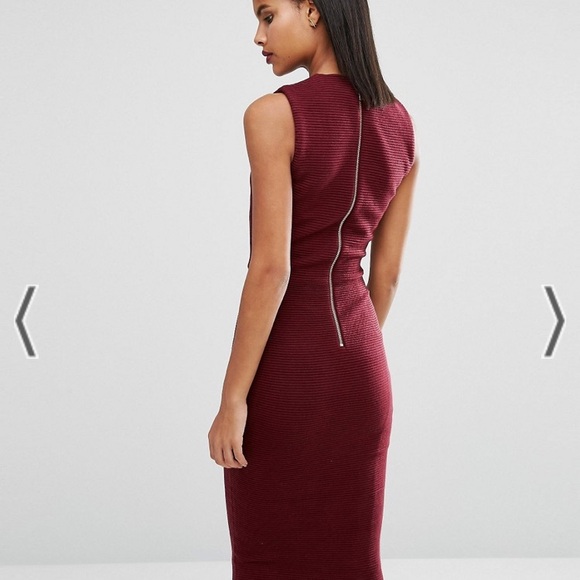 Ted Baker Tarala Bodycon Knit Dress, Maroon, Small - Picture 3 of 11